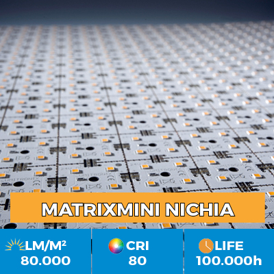 Professional MiniMatrix LED Nichia module, up to 80,000 lm / square meter